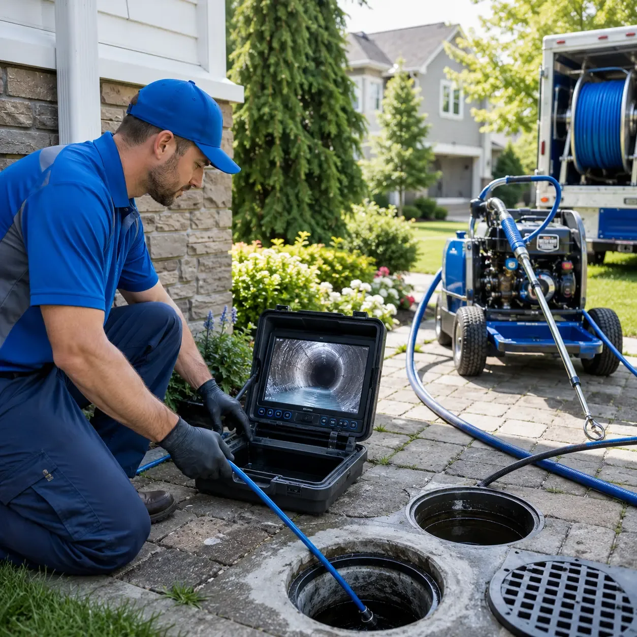 Outdoor drain cleaning professionals serving Banks, AR
