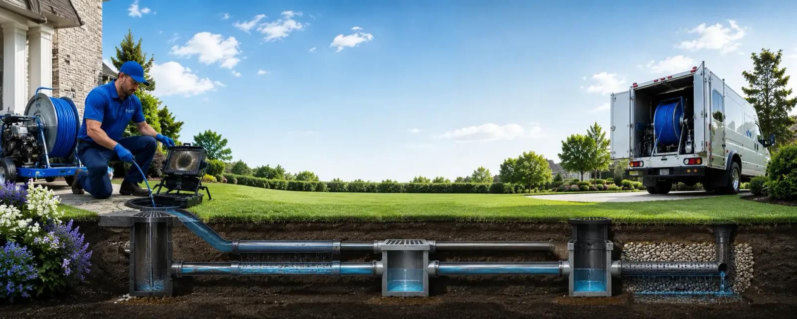 Outdoor drain cleaning information for Banks, AR